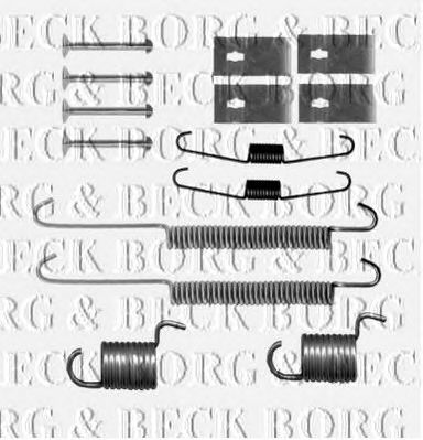 BORG & BECK bbk6230 -  Комплектующие, колодки дискового тормоза